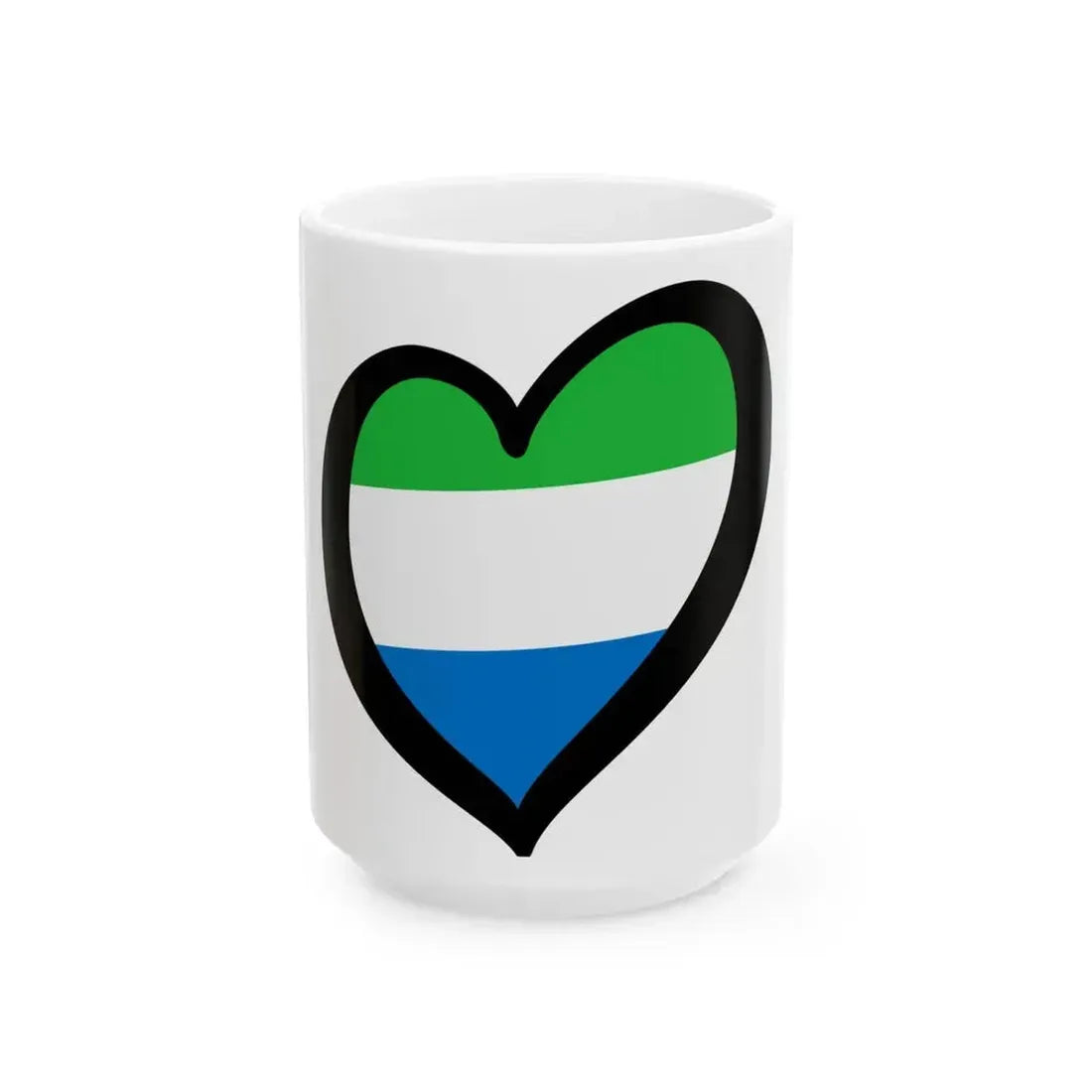 EuroSierra Leona (Sierra Leone) White Coffee Mug 15oz - Go Mug Yourself