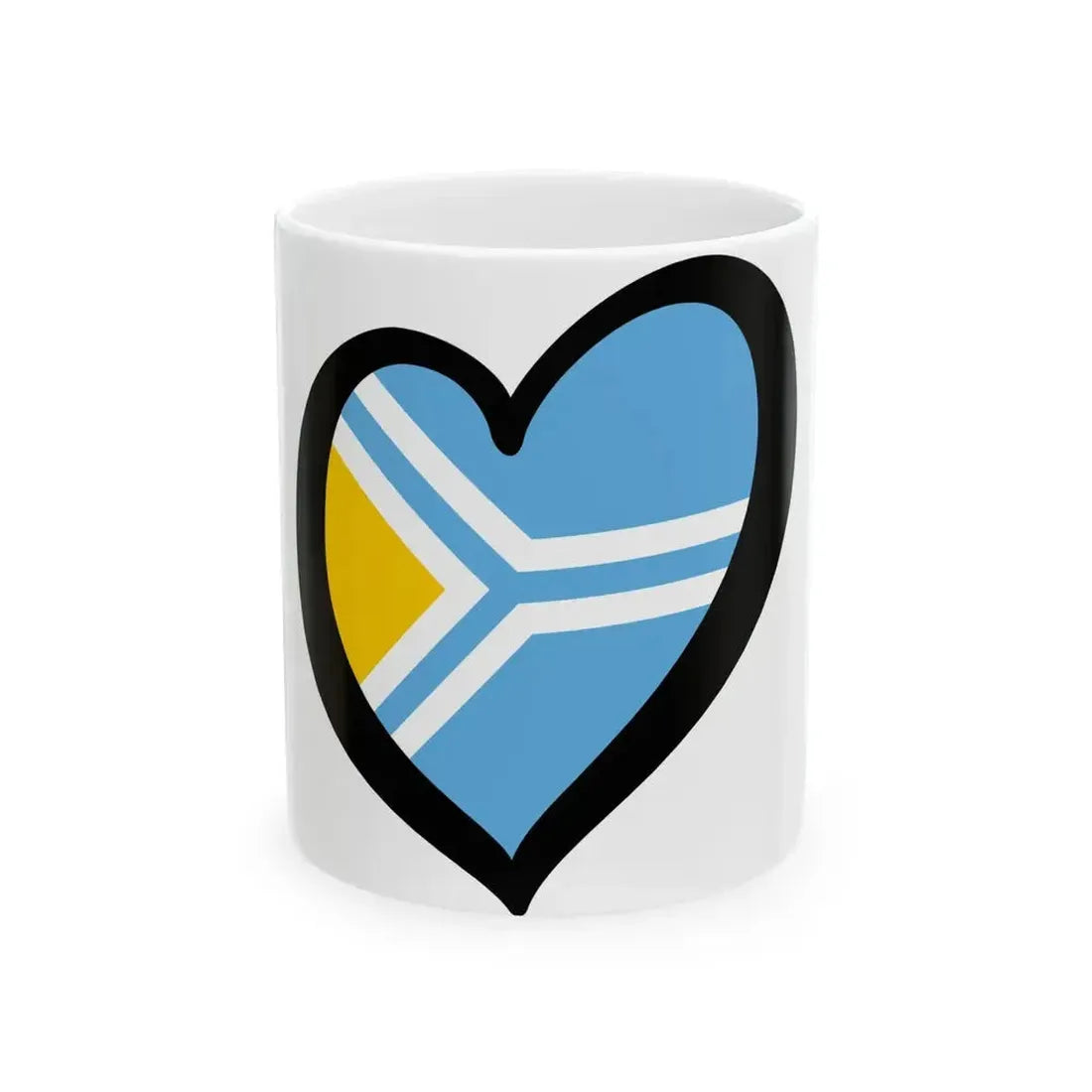 EuroTuva (Russia) White Coffee Mug 11oz - Go Mug Yourself