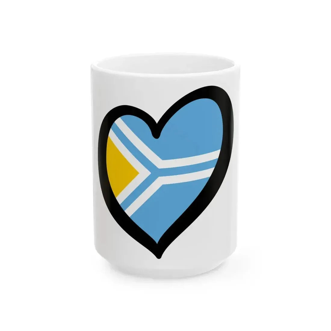 EuroTuva (Russia) White Coffee Mug 15oz - Go Mug Yourself