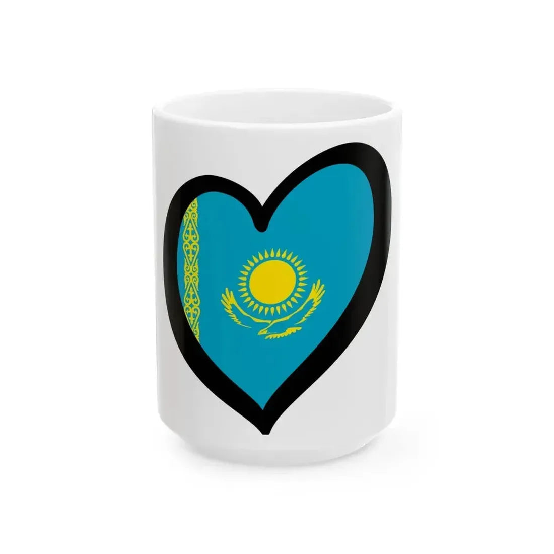 Eurovision Kazakhstan (Kazakhstan) White Coffee Mug 15oz - Go Mug Yourself