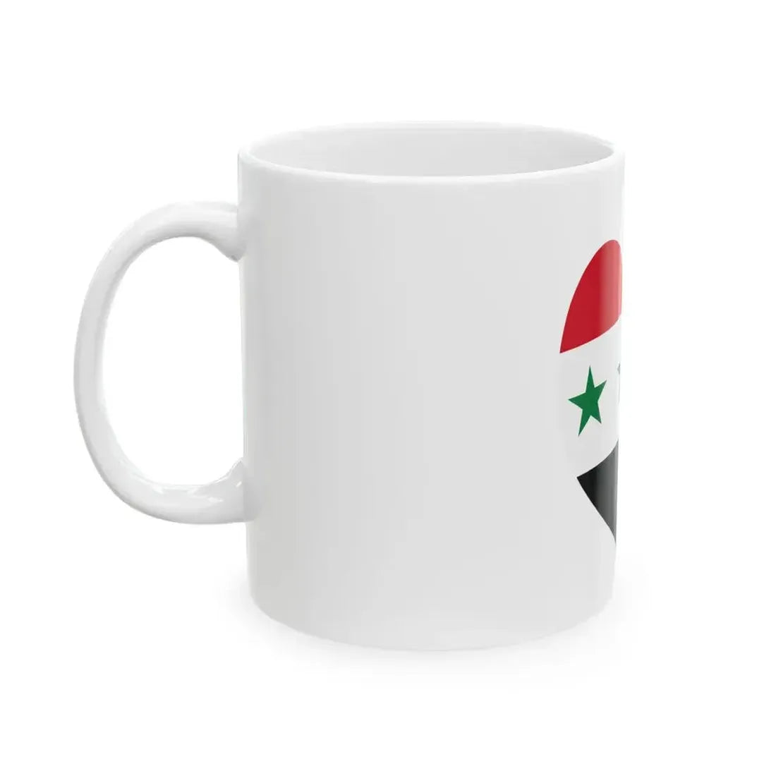 Eurovision Song Contest heart Iraq white 1963-1991 and Syria white 1963-1972 (Iraq) White Coffee Mug - Go Mug Yourself