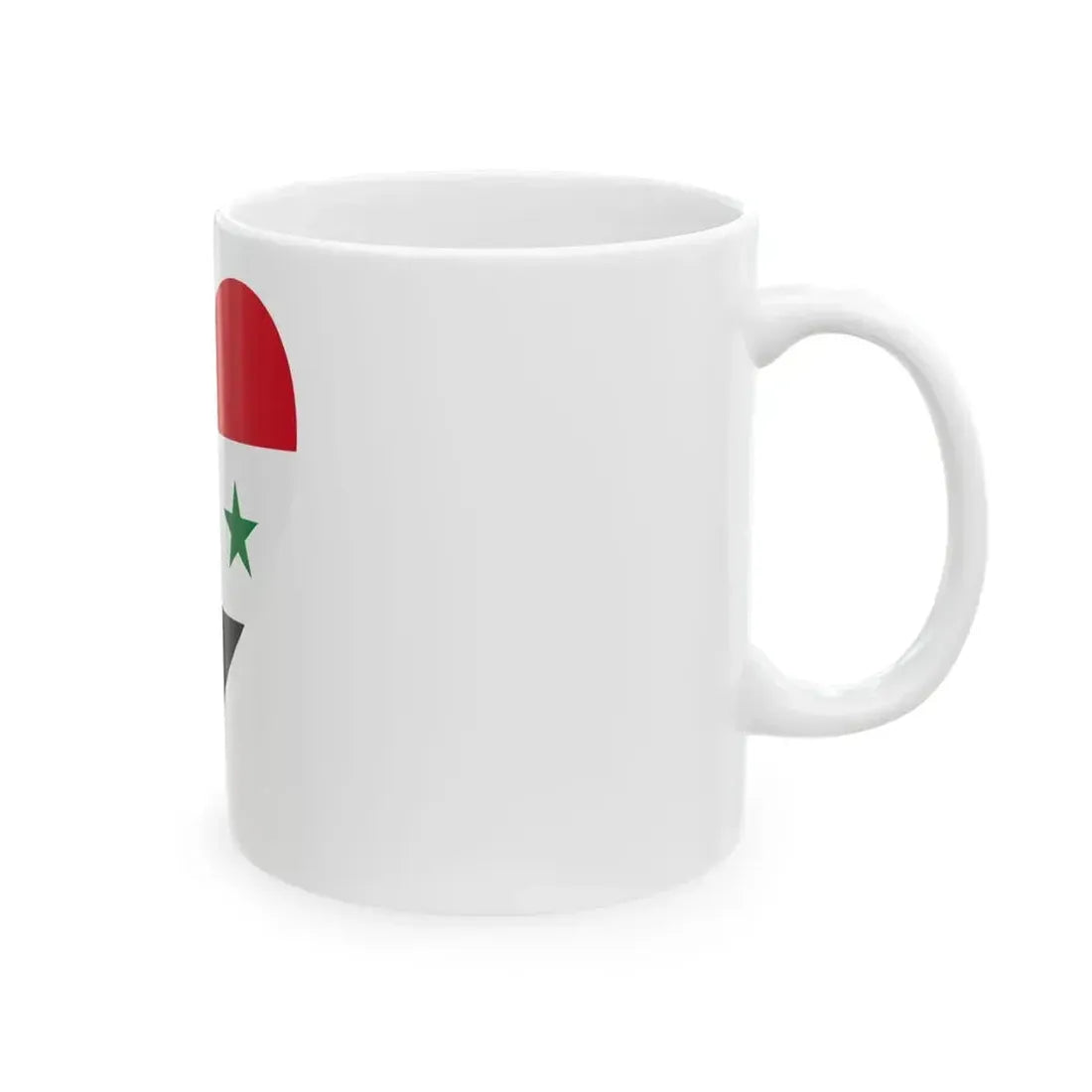 Eurovision Song Contest heart Iraq white 1963-1991 and Syria white 1963-1972 (Iraq) White Coffee Mug - Go Mug Yourself