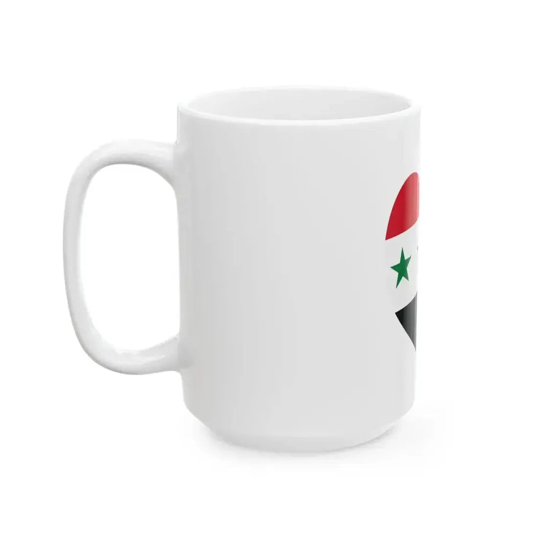 Eurovision Song Contest heart Iraq white 1963-1991 and Syria white 1963-1972 (Iraq) White Coffee Mug - Go Mug Yourself