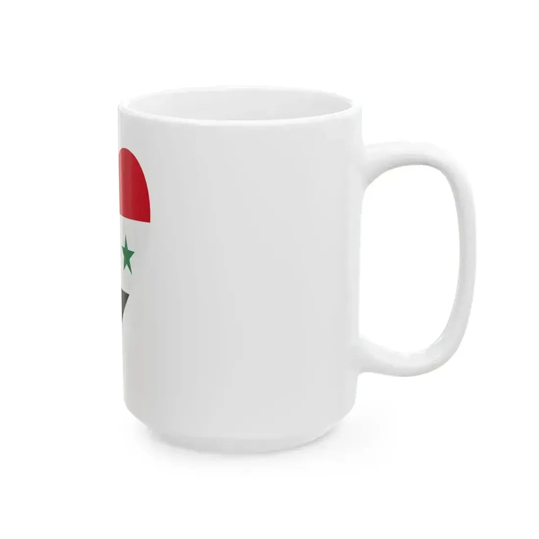 Eurovision Song Contest heart Iraq white 1963-1991 and Syria white 1963-1972 (Iraq) White Coffee Mug - Go Mug Yourself