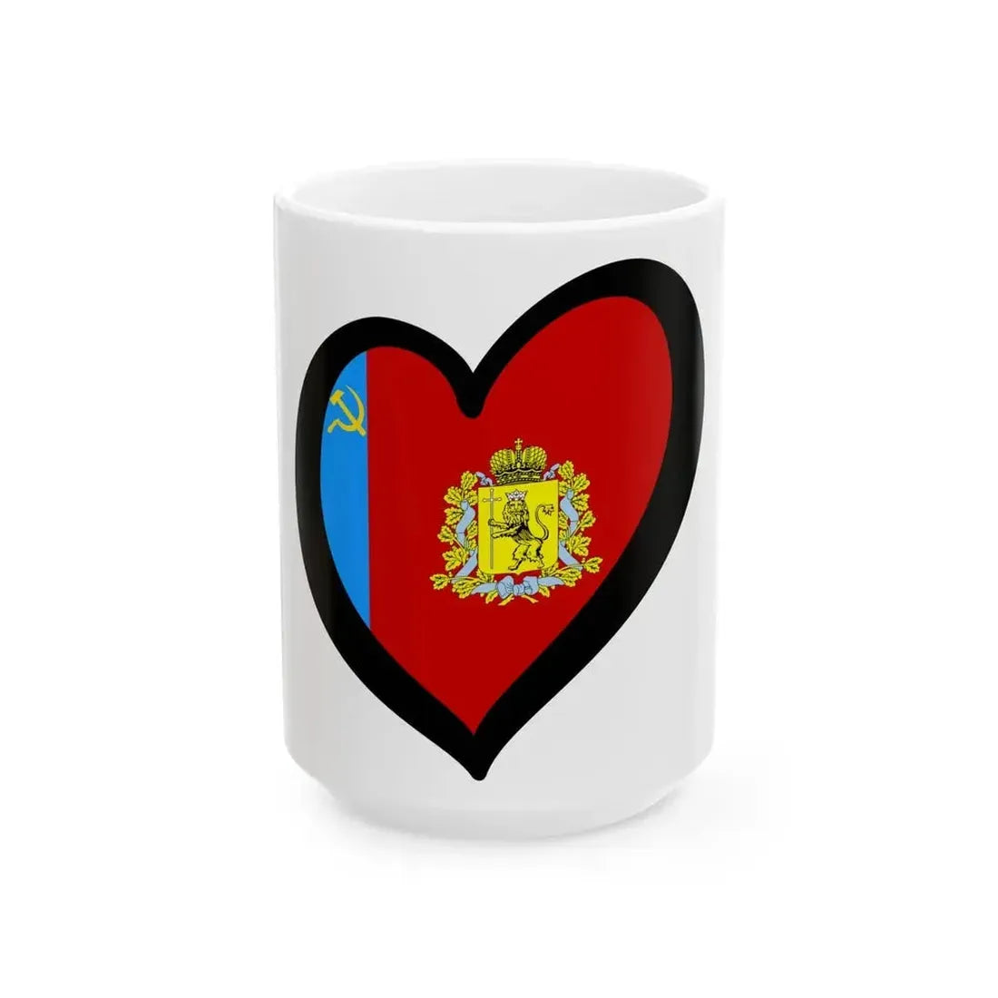 EuroVladimir (Russia) White Coffee Mug 15oz - Go Mug Yourself