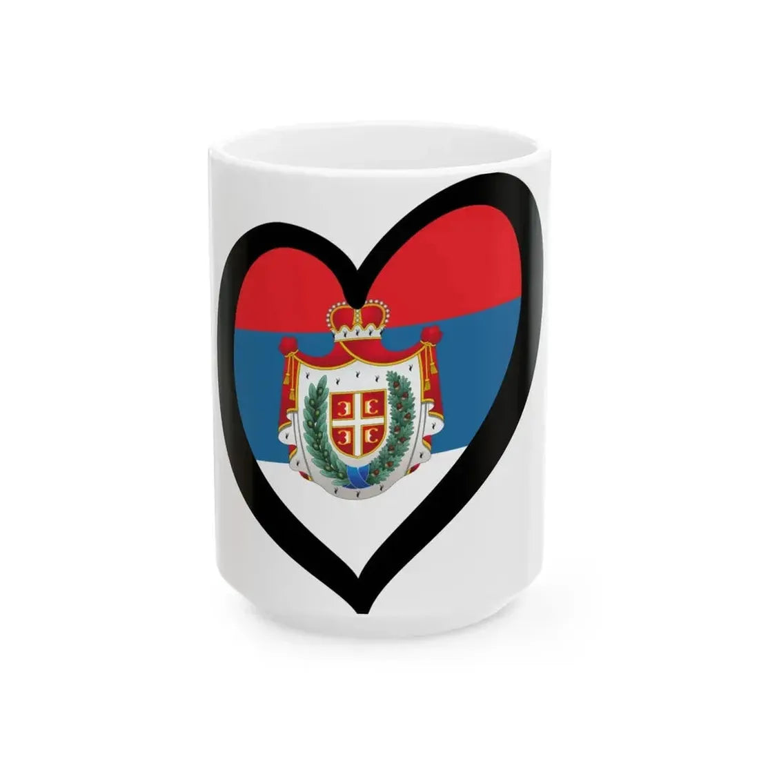EuroVojvodina (Serbia) White Coffee Mug 15oz - Go Mug Yourself