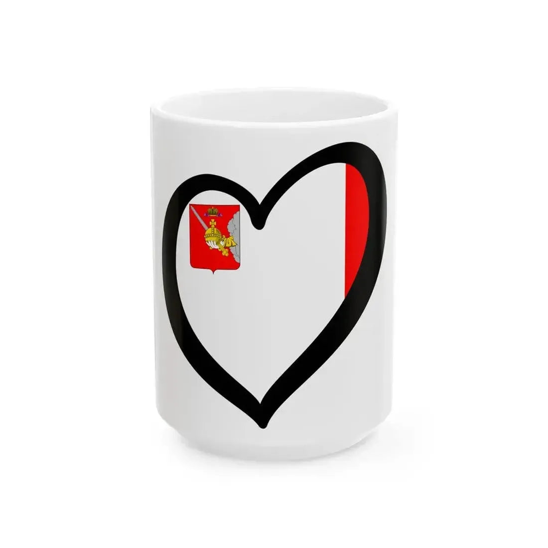 EuroVologda (Russia) White Coffee Mug 15oz - Go Mug Yourself
