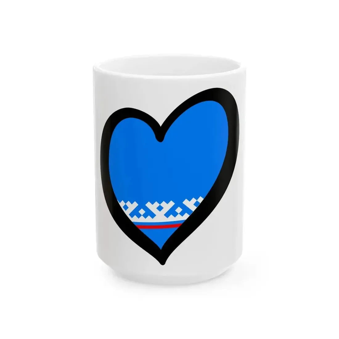 EuroYamalo-Nenets (Russia) White Coffee Mug 15oz - Go Mug Yourself