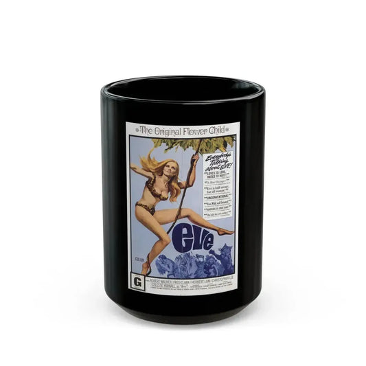 EVE 1968 Movie Poster - Black Coffee Mug 15oz - Go Mug Yourself