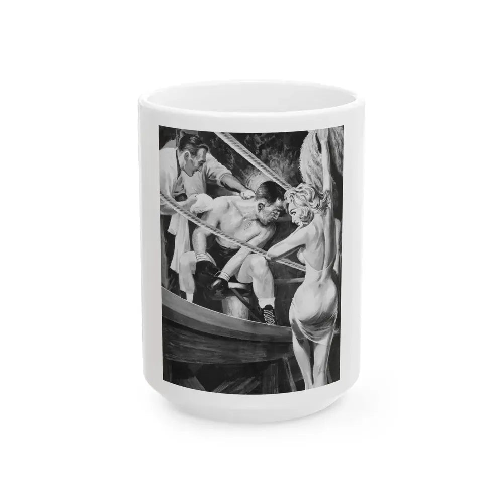 Eve magazine Illustration, Vol. 1, No. 3, 1962 - White Coffee Mug 15oz - Go Mug Yourself