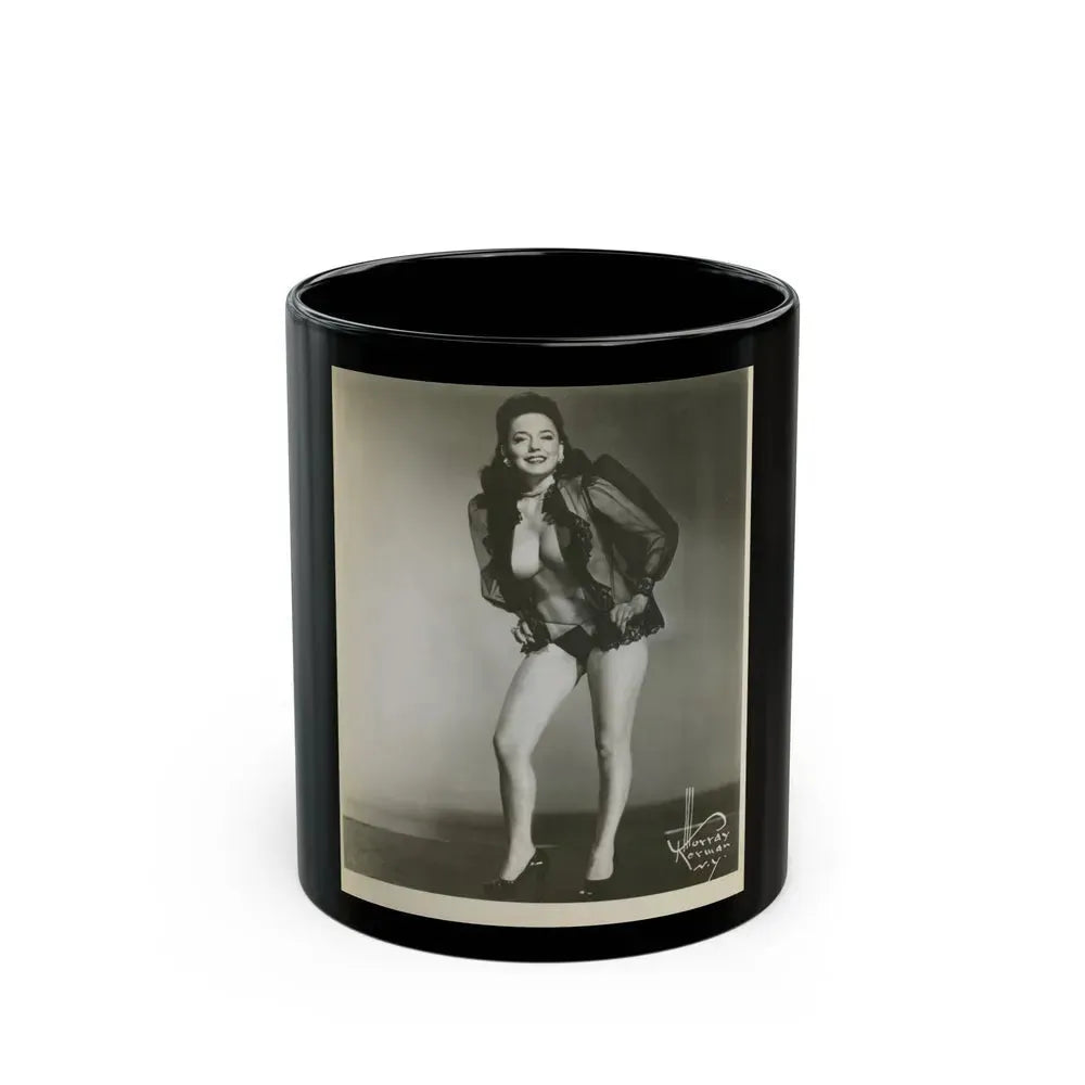 Evelyn West #09 (Vintage Female Icon) Black Coffee Mug 11oz - Go Mug Yourself