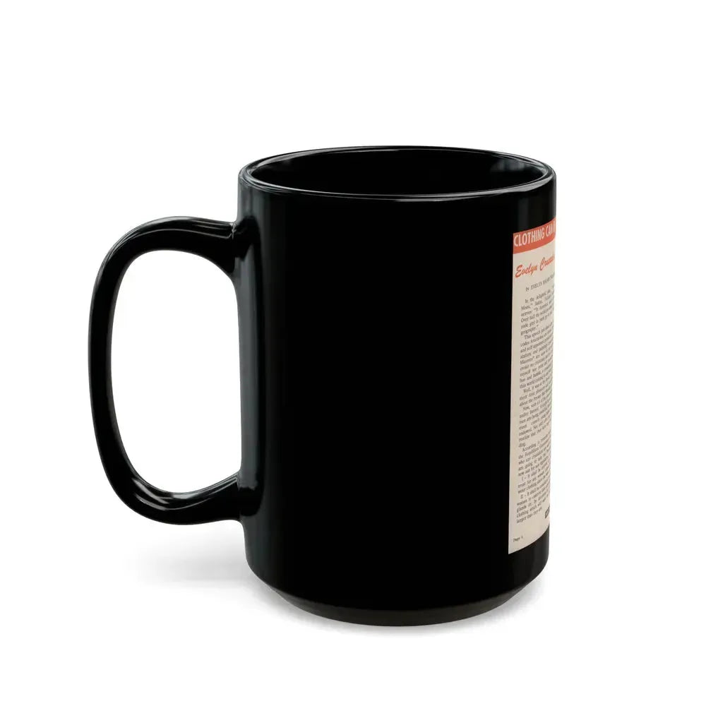 Evelyn West #15 (Vintage Female Icon) Black Coffee Mug - Go Mug Yourself
