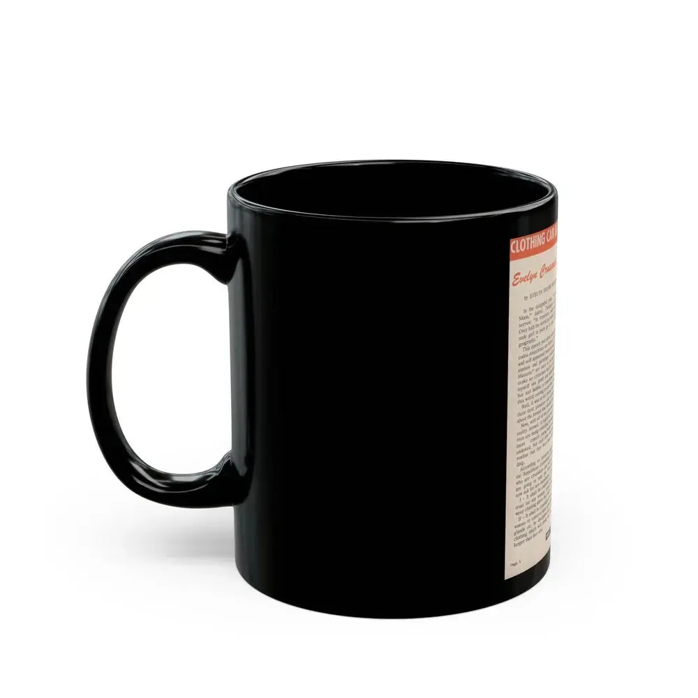 Evelyn West #15 (Vintage Female Icon) Black Coffee Mug - Go Mug Yourself