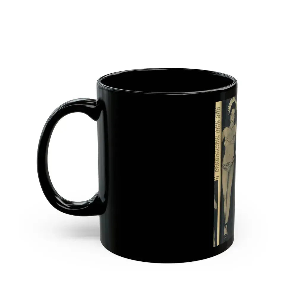 Evelyn West #16 (Vintage Female Icon) Black Coffee Mug - Go Mug Yourself