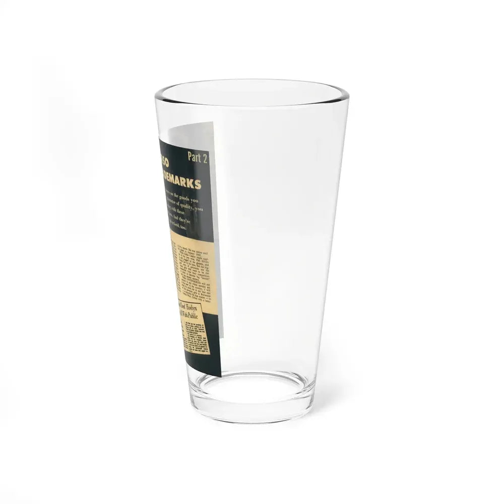 Evelyn West #16 (Vintage Female Icon) Pint Glass 16oz - Go Mug Yourself