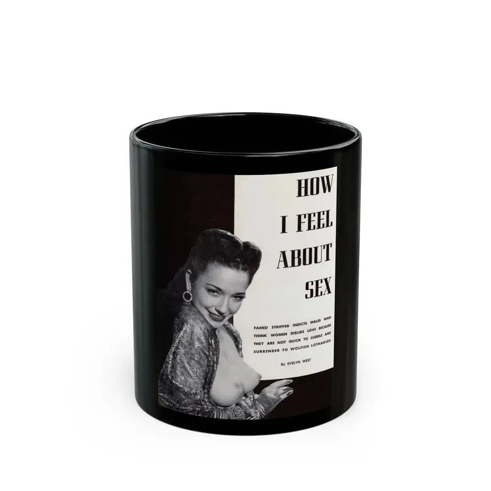 Evelyn West #17 (Vintage Female Icon) Black Coffee Mug 11oz - Go Mug Yourself