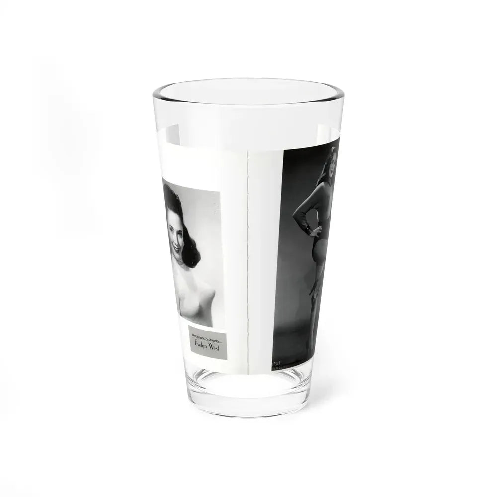Evelyn West #22 - (Vintage Female Icon) Pint Glass 16oz 16oz - Go Mug Yourself