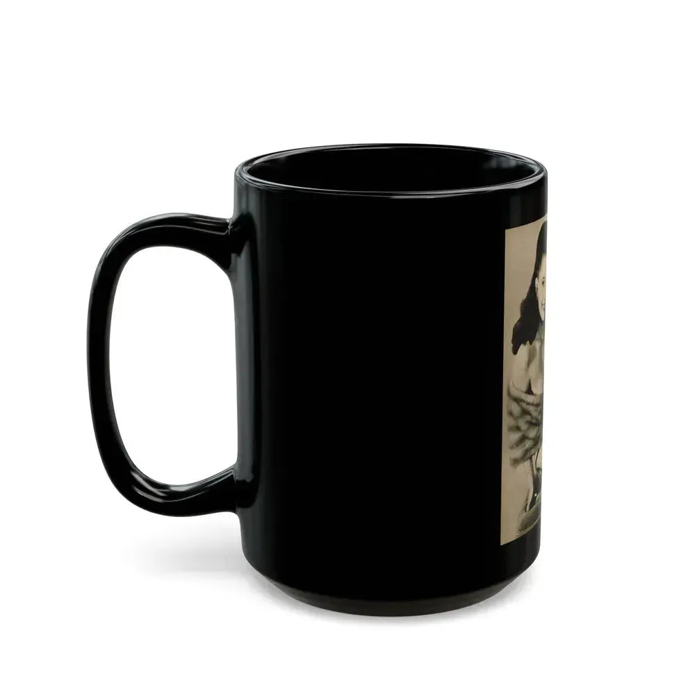 Evelyn West #24 - (Vintage Female Icon) Black Coffee Mug - Go Mug Yourself