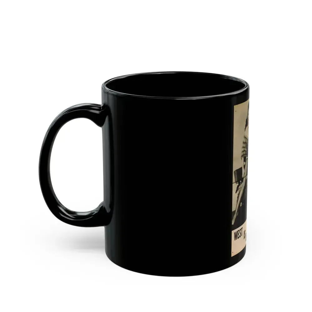 Evelyn West #25 - (Vintage Female Icon) Black Coffee Mug - Go Mug Yourself
