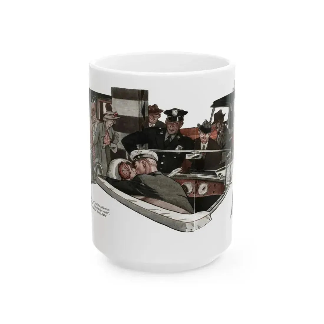 Even the Ocean Laughed (2), The American Magazine, January 1935 - White Coffee Mug 15oz - Go Mug Yourself