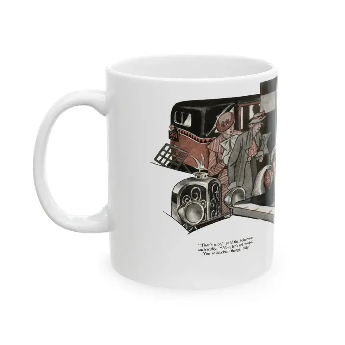 Even the Ocean Laughed (2), The American Magazine, January 1935 - White Coffee Mug - Go Mug Yourself