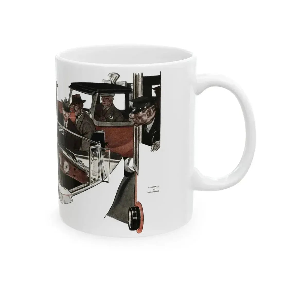Even the Ocean Laughed (2), The American Magazine, January 1935 - White Coffee Mug - Go Mug Yourself