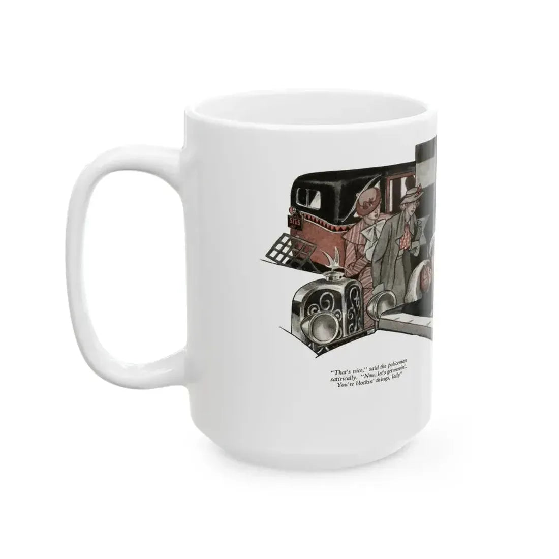 Even the Ocean Laughed (2), The American Magazine, January 1935 - White Coffee Mug - Go Mug Yourself