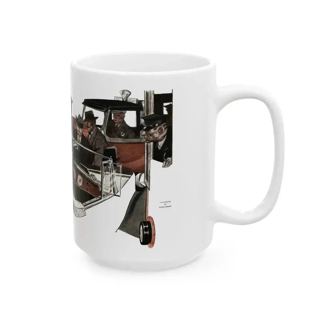 Even the Ocean Laughed (2), The American Magazine, January 1935 - White Coffee Mug - Go Mug Yourself
