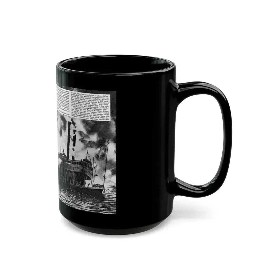 Even The Rats Died, Real Men magazine, December 1958 - Black Coffee Mug - Go Mug Yourself