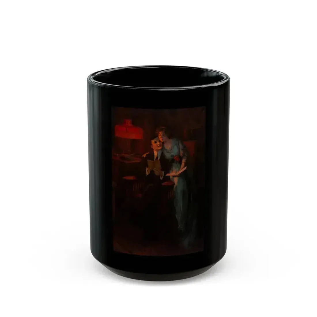 Evening Time - Black Coffee Mug 15oz - Go Mug Yourself
