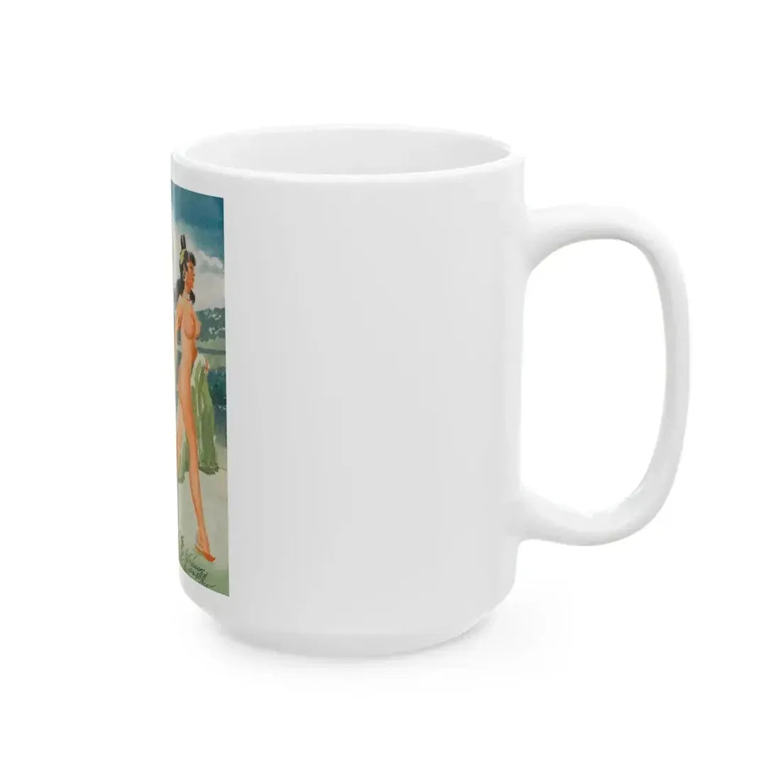 Every Time I See Something Nice, Playboy cartoon illustration, November 1963 - White Coffee Mug - Go Mug Yourself