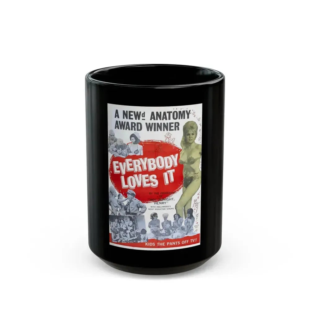 EVERYBODY LOVES IT 1964 Movie Poster - Black Coffee Mug 15oz - Go Mug Yourself