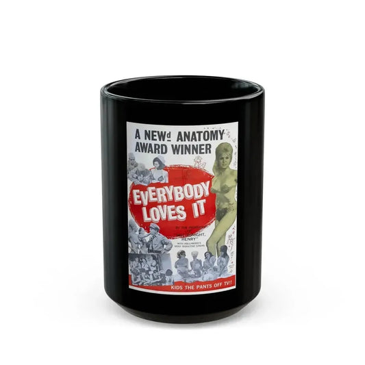 EVERYBODY LOVES IT 1964 Movie Poster - Black Coffee Mug 15oz - Go Mug Yourself
