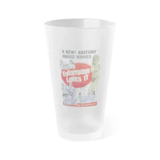 EVERYBODY LOVES IT 1964 Movie Poster - Frosted Pint Glass 16oz 16oz Frosted - Go Mug Yourself