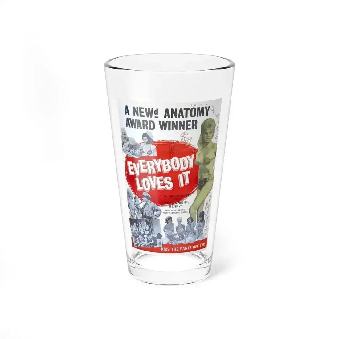 EVERYBODY LOVES IT 1964 Movie Poster - Pint Glass 16oz 16oz - Go Mug Yourself