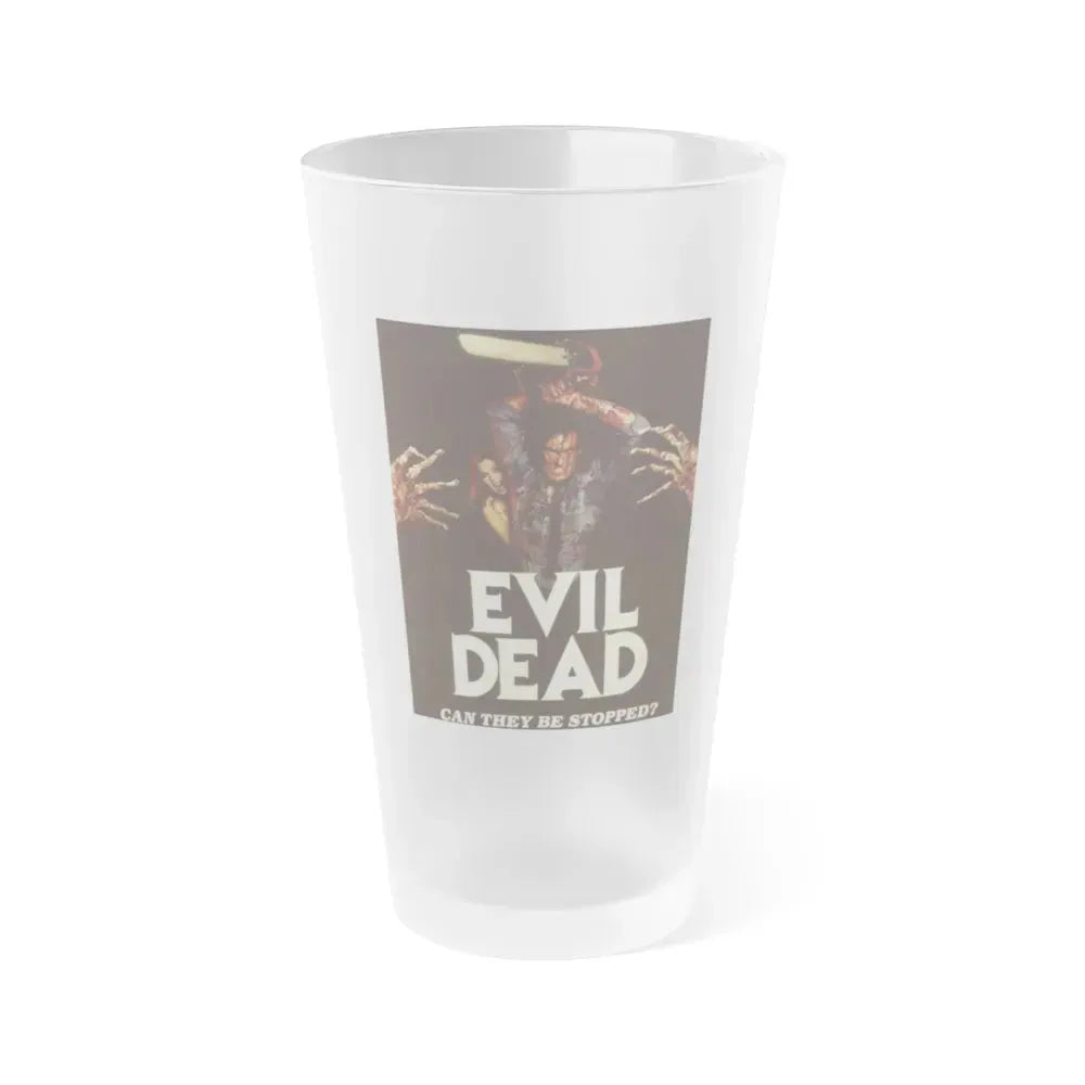 EVIL DEAD 1981 Movie Poster - Frosted Pint Glass 16oz 16oz Frosted - Go Mug Yourself