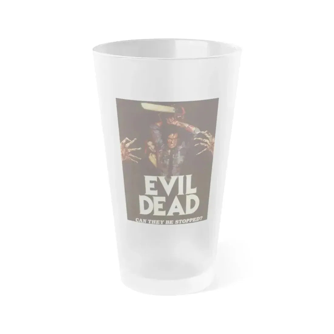 EVIL DEAD 1981 Movie Poster - Frosted Pint Glass 16oz 16oz Frosted - Go Mug Yourself
