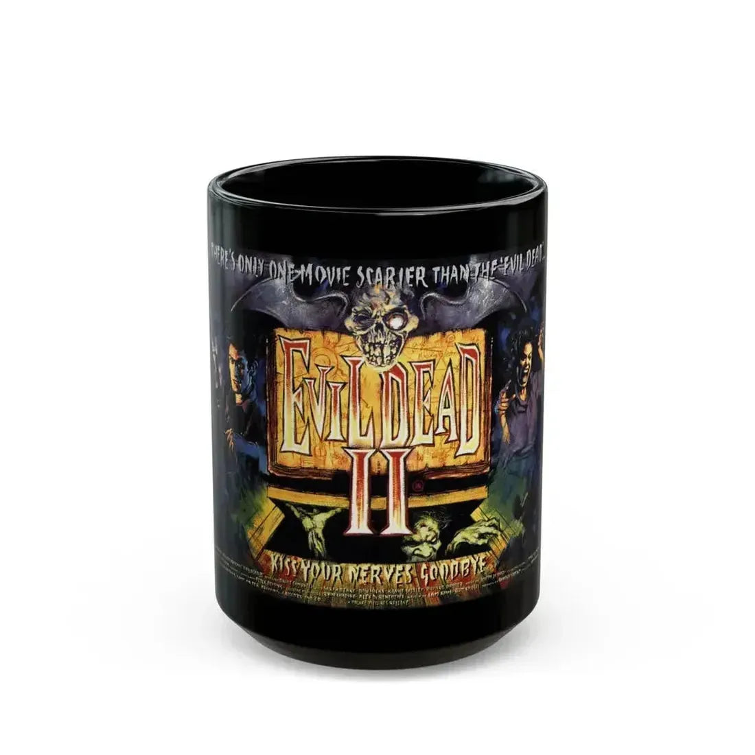 EVIL DEAD 2 (2) 1987 Movie Poster - Black Coffee Mug 15oz - Go Mug Yourself