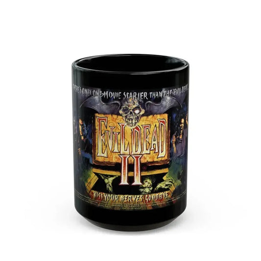 EVIL DEAD 2 (2) 1987 Movie Poster - Black Coffee Mug 15oz - Go Mug Yourself