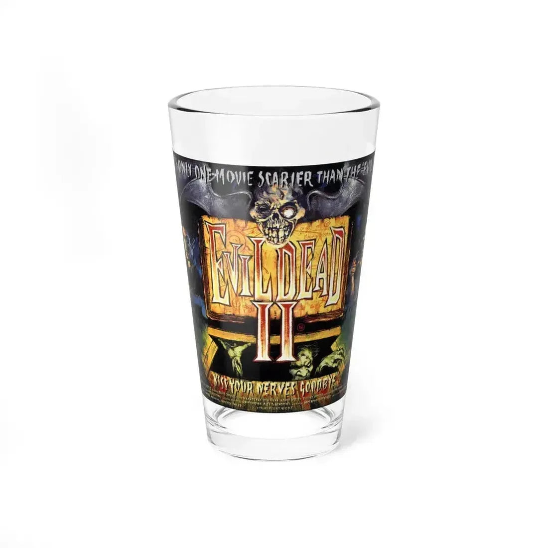 EVIL DEAD 2 (2) 1987 Movie Poster - Pint Glass 16oz 16oz - Go Mug Yourself