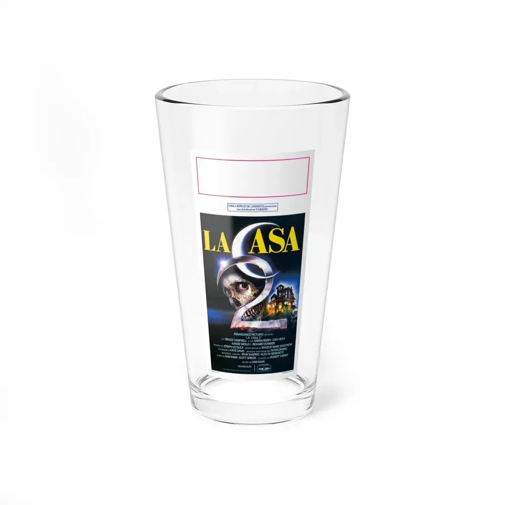 EVIL DEAD 2 (ITALIAN) 1987 Movie Poster - Pint Glass 16oz 16oz - Go Mug Yourself