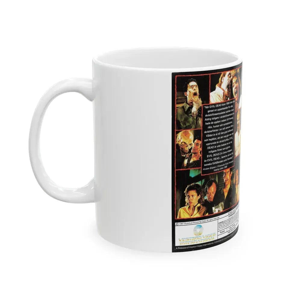 EVIL DEAD 2 SWEDISH (VHS COVER) - White Coffee Mug - Go Mug Yourself