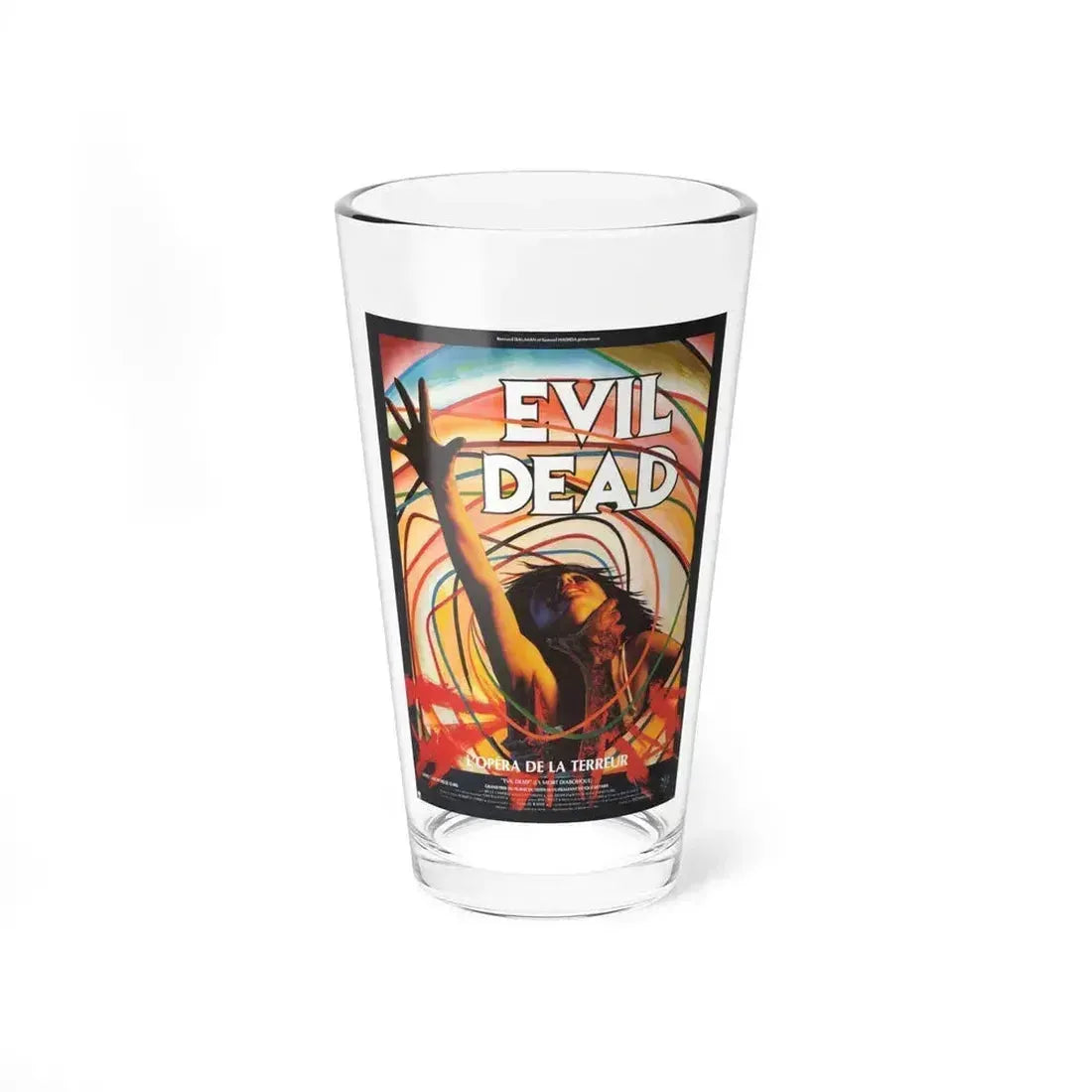 EVIL DEAD (FRENCH) 1981 Movie Poster - Pint Glass 16oz 16oz - Go Mug Yourself