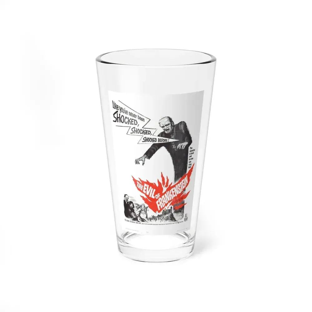 EVIL OF FRANKENSTEIN 1964 Movie Poster - Pint Glass 16oz 16oz - Go Mug Yourself