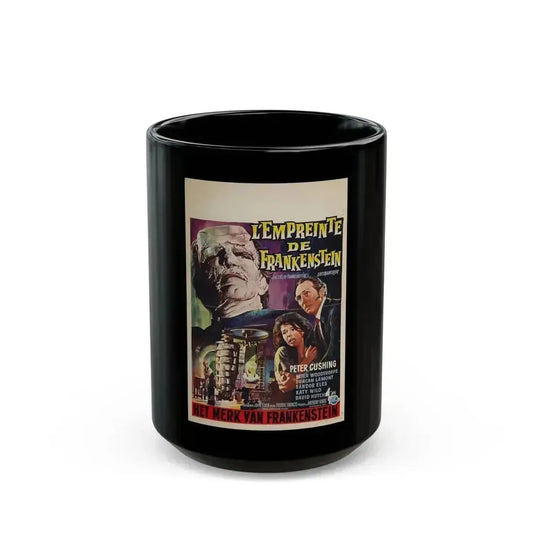 EVIL OF FRANKENSTEIN (BELGIAN) 1964 Movie Poster - Black Coffee Mug 15oz - Go Mug Yourself