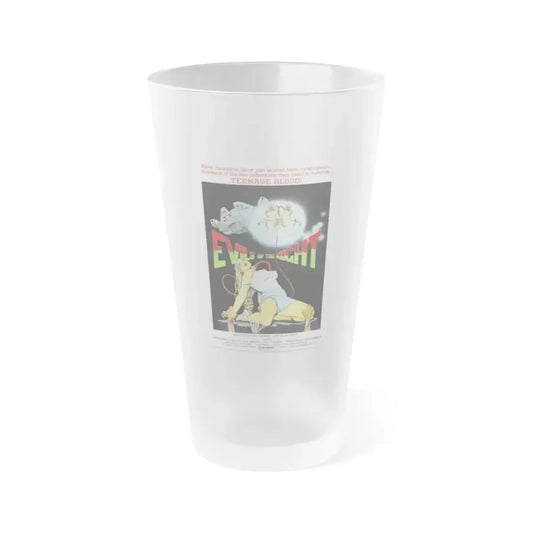 EVILS OF THE NIGHT 1985 Movie Poster - Frosted Pint Glass 16oz 16oz Frosted - Go Mug Yourself