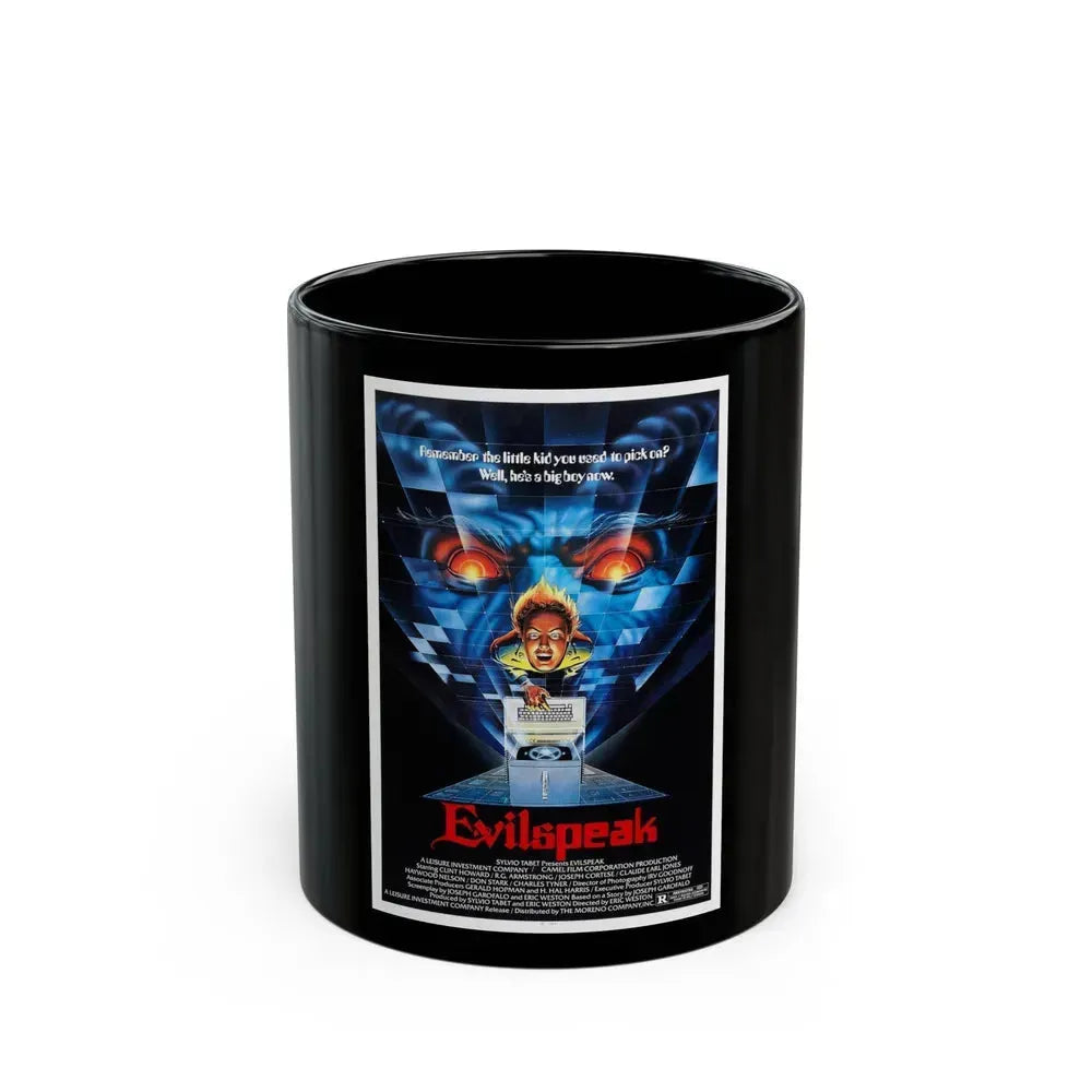 EVILSPEAK 1981 Movie Poster - Black Coffee Mug 11oz - Go Mug Yourself