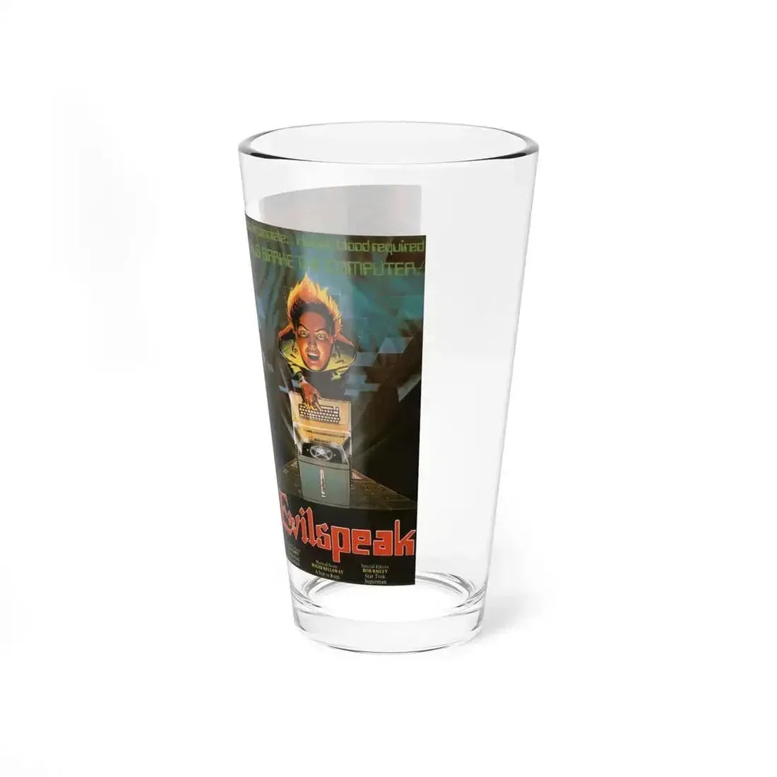 EVILSPEAK (VHS COVER) Pint Glass 16oz - Go Mug Yourself