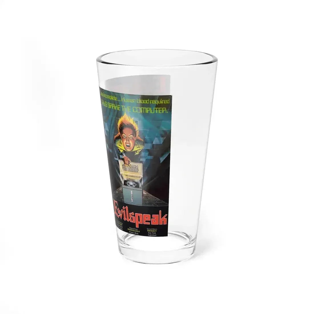 EVILSPEAK VIDEOSPACE (VHS COVER) Pint Glass 16oz - Go Mug Yourself