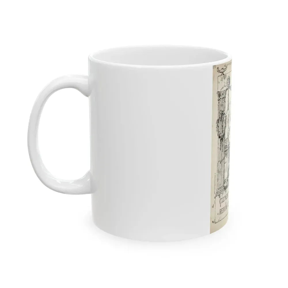 Ex Libris plate illustration - White Coffee Mug - Go Mug Yourself